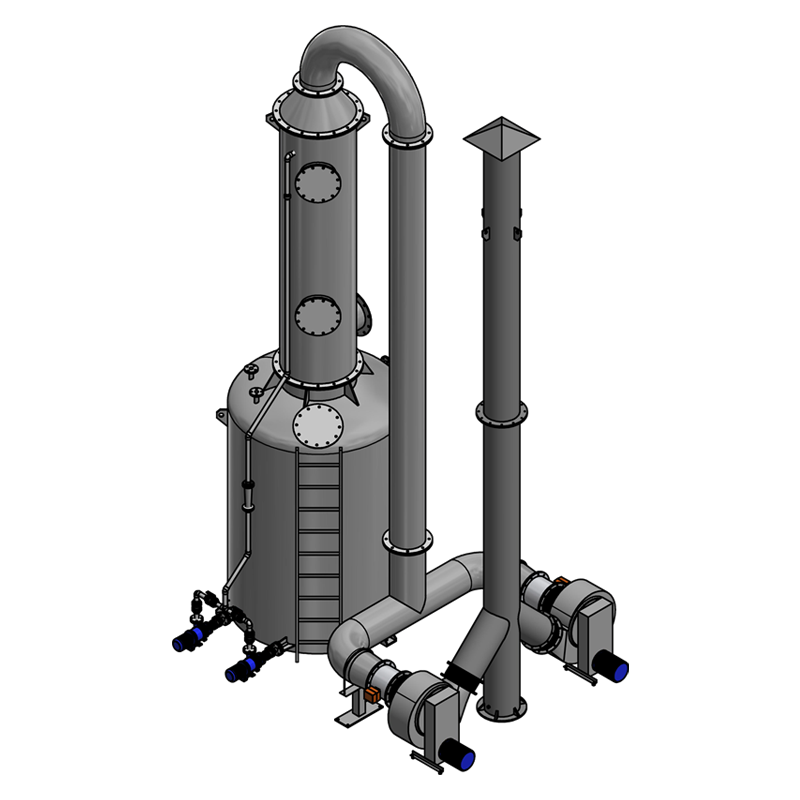Chlorine scrubber Single Stage 2F2P