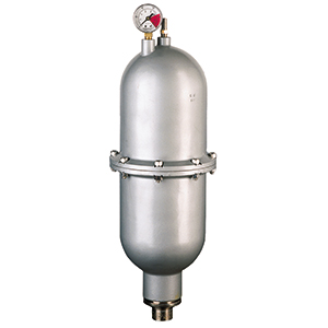 Pulsationsdaempfer_Metall Pulsationsdämpfer PD I D aus C-Stahl für Druckluft Membranpumpe 1 1/2" und 2"