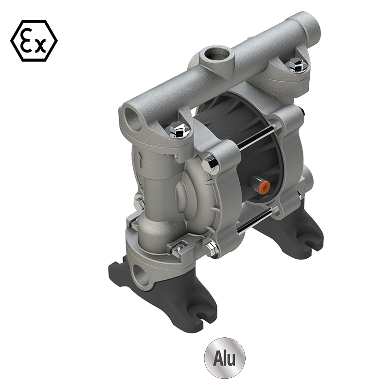Evora LDE 050M (1/2") double diaphragm air-operated pump