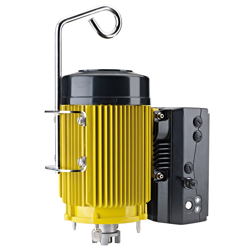 Three-phase motor with frequency inverter